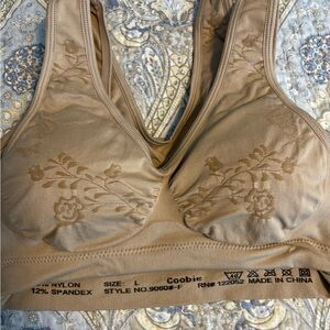 Coobie Women's Brown Floral Bralette